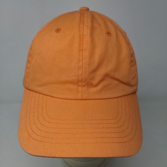 Etkos Men's Slideback Hat Orange Size OSFA Blank 100% Cotton - Picture 2 of 7